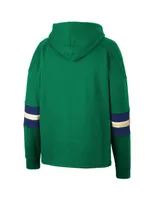 Men's Colosseum Green Notre Dame Fighting Irish Lace-Up 4.0 Pullover Hoodie