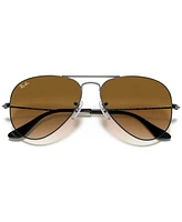 Ray-Ban Unisex Sunglasses, RB3025 Aviator Gradient