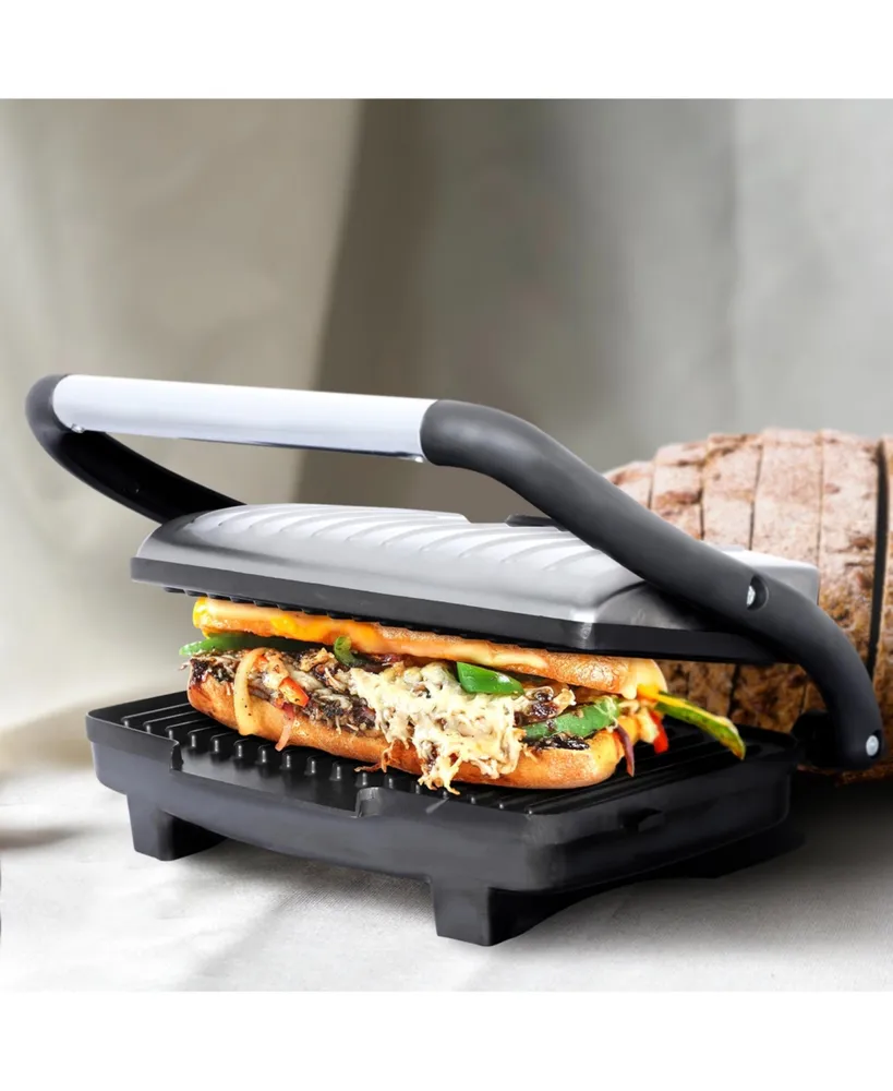 Brentwood Select Ts-611 Compact Non-Stick Panini Grill & Sandwich Maker