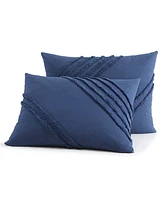 Dkny Chenille Block 3 Piece Comforter Set