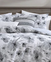 Dkny Modern Bloom 3 Piece Duvet Cover Set, Queen