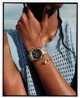 Tommy Hilfiger Women's Multifunction Two-Tone Stainless Steel Bracelet Watch 38mm - Two