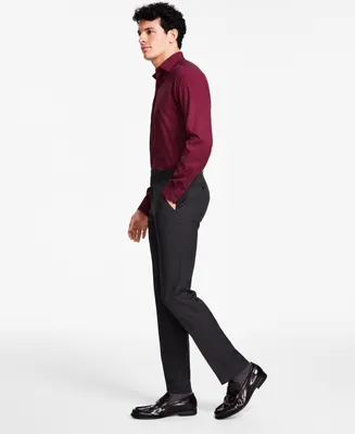 Alfani Men's Slim-Fit Windowpane Check Suit Pants, Created for Macy's