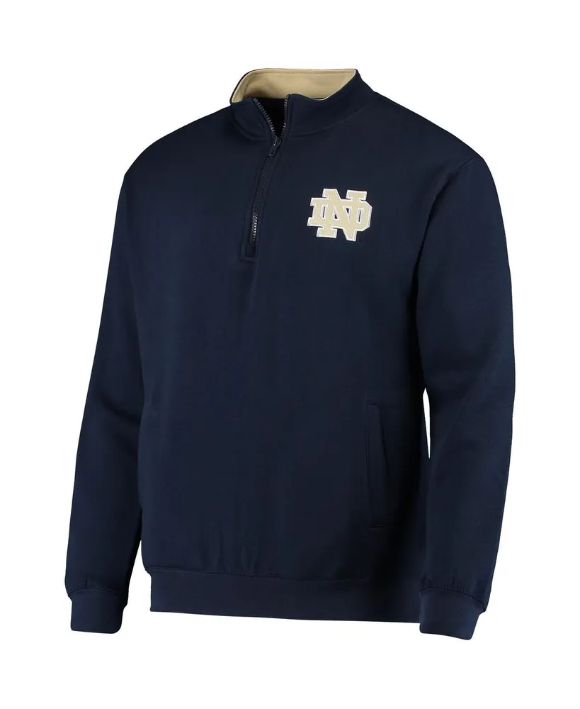 Men's Colosseum Navy Notre Dame Fighting Irish Tortugas Logo Quarter-Zip Jacket