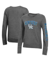 Women's Champion Heathered Charcoal Kentucky Wildcats University 2.0 Fleece Sweatshirt