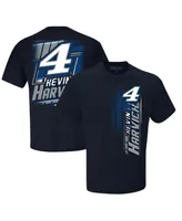 Men's Stewart-Haas Racing Team Collection Navy Kevin Harvick Name and Number T-shirt