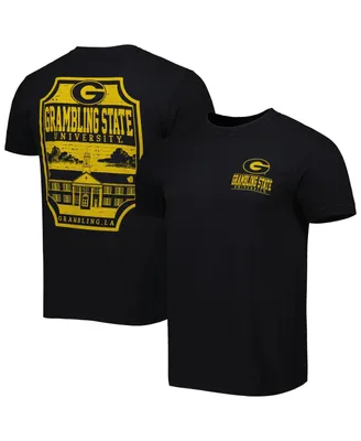 Men's Black Grambling Tigers Logo Campus Icon T-shirt