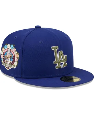 Men's New Era Royal Los Angeles Dodgers 60th Anniversary Spring Training Botanical 59FIFTY Fitted Hat
