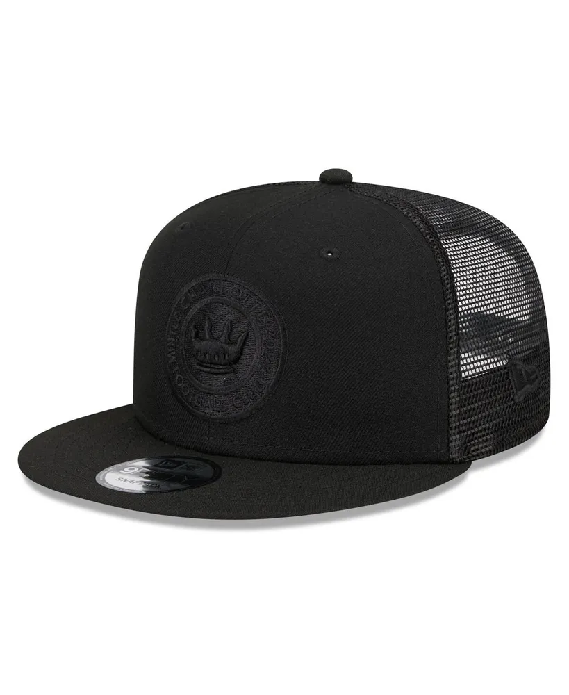 Men's New Era Black Charlotte Fc Logo Classic 9FIFTY Trucker Snapback Hat