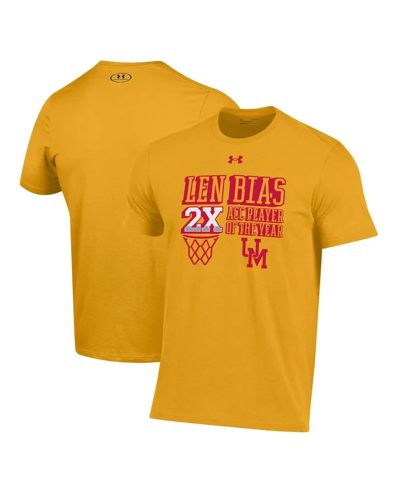 Under Armour Men's Under Armour Gold Maryland Terrapins Len Bias Performance  T-shirt