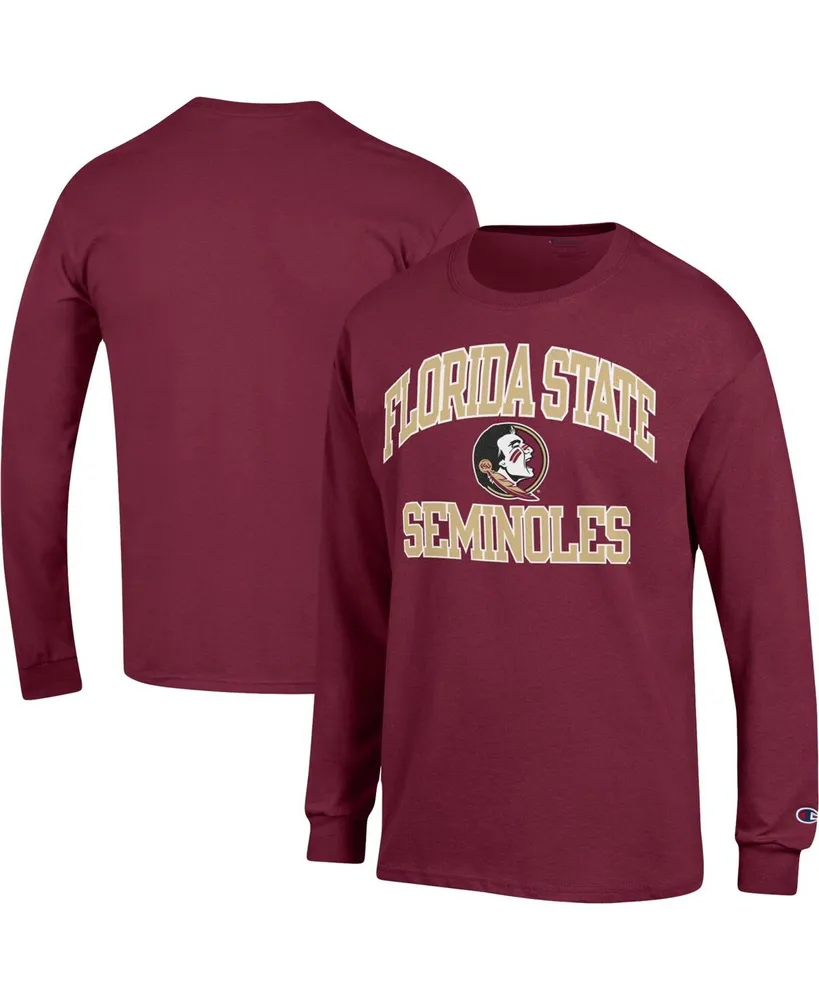 Men's Champion Garnet Florida State Seminoles High Motor Long Sleeve T-shirt