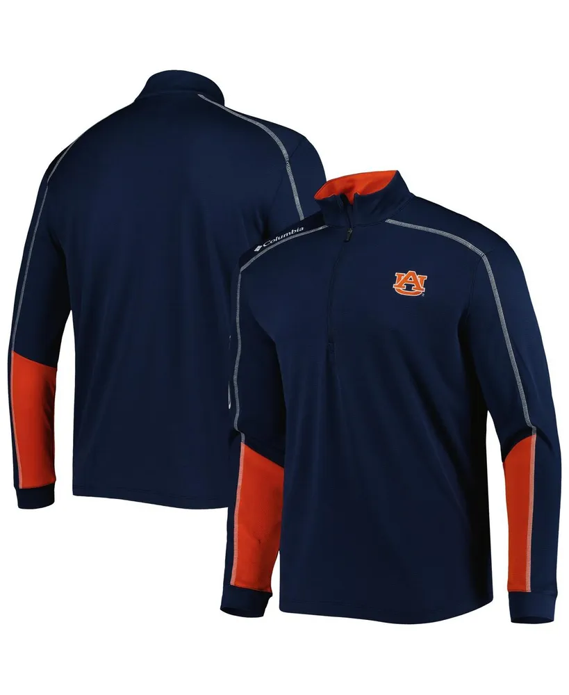 Men's Columbia Navy Auburn Tigers Shotgun 2.0 Omni-Wick Quarter-Zip Jacket