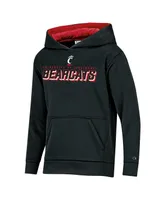 Big Boys Champion Black Cincinnati Bearcats Field Day Fast Logo Pullover Hoodie