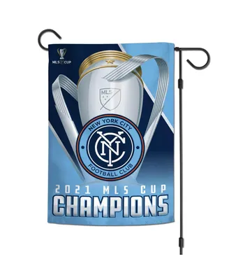 Wincraft New York City Fc 2021 Mls Cup Champions 12'' x 18'' Two-Sided Garden Flag