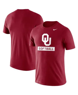 Men's Nike Crimson Oklahoma Sooners Softball Drop Legend Performance T-shirt