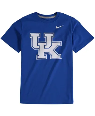 Big Boys Nike Royal Kentucky Wildcats Cotton Logo T-shirt