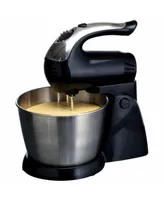 Brentwood 5-Speed Stand Mixer Stainless Steel Bowl 200W Black