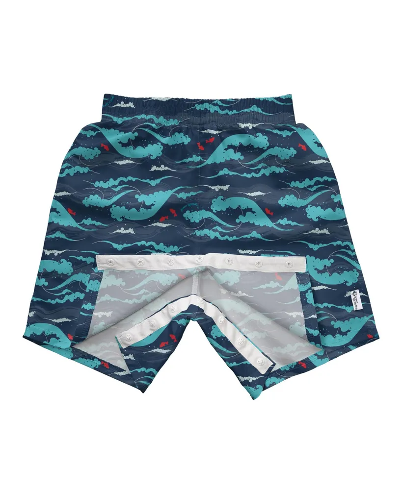 green sprouts Baby Boys Lightweight Easy Change Swim Trunks