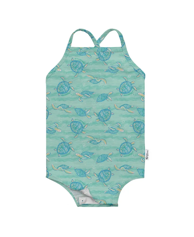 green sprouts Toddler Girls Lightweight Easy Change Swimsuit