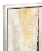 Rosemary Lane Canvas Abstract Framed Wall Art with Silver-Tone Frame, 40" x 1" x 40"