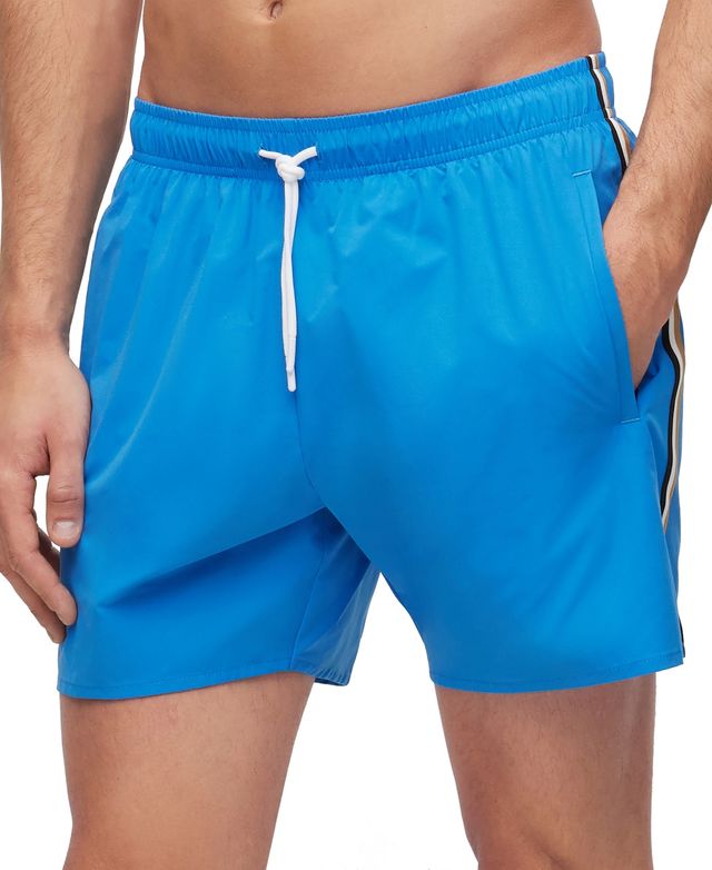 BOSS - Swim shorts with signature stripe and logo