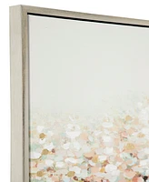 Rosemary Lane Canvas Tree Framed Wall Art with Silver-Tone Frame, 39" x 2" x 39"