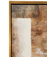 CosmoLiving by Cosmopolitan Canvas Abstract Framed Wall Art with Gold-Tone Frame, 36" x 2" x 47"