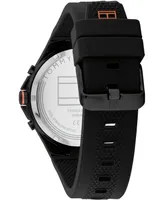 Tommy Hilfiger Men's Quartz Multifunction Silicone Strap Watch 46mm