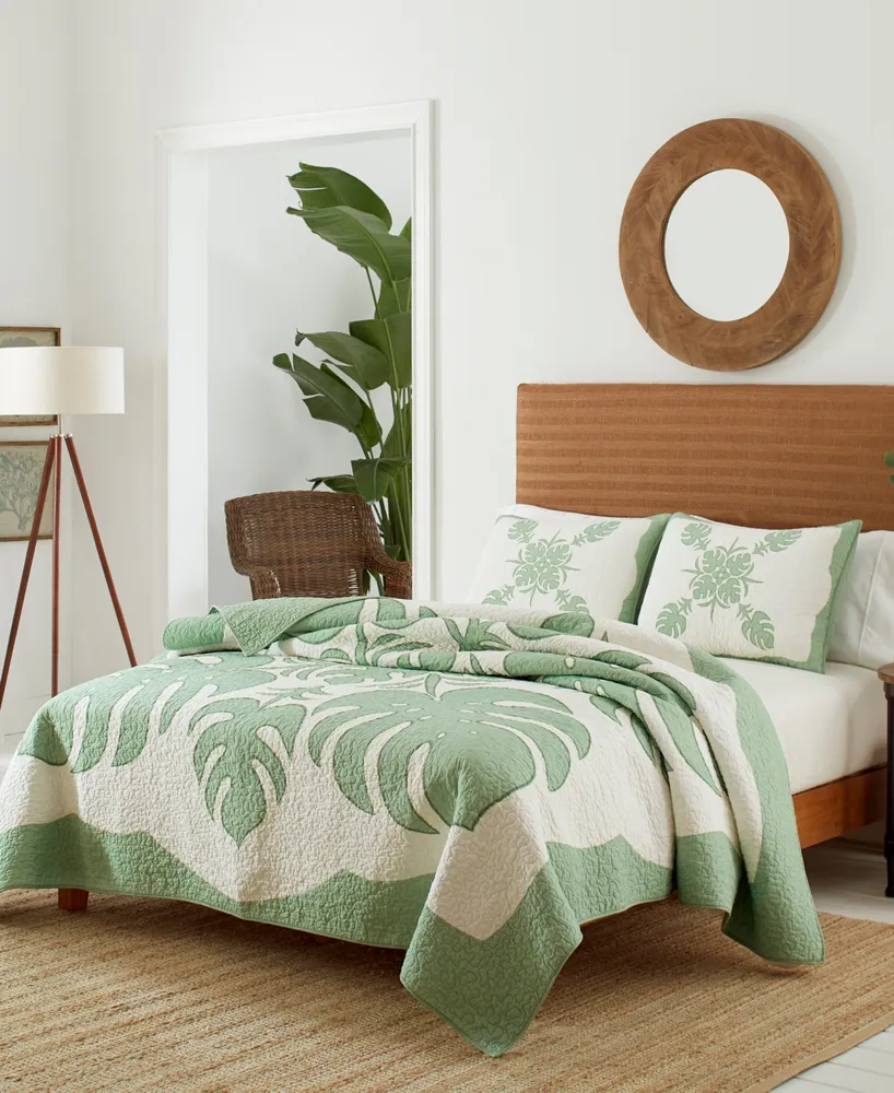 Tommy Bahama Home Molokai Embroidered Quilt