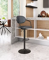 Zuo 44" Steel, Polyurethane Kirby Bar Chair