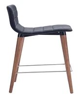 Zuo 34" each, Set of 2 Wood, Polyester Jericho Counter Chair