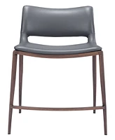 Zuo 37" Stainless Steel, Polyurethane Ace Counter Chair