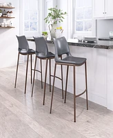 Zuo 41" Stainless Steel, Polyurethane Ace Bar Chair