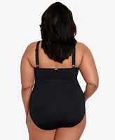 Lauren Ralph Plus Halter-Neck One Piece Swimsuit