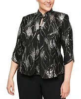 Alex Evenings Plus Size Sequined Twinset