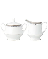 Noritake Laurelvale Sugar and Creamer, Set of 2