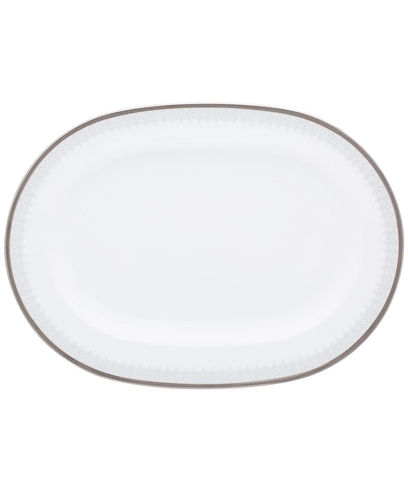 Noritake Silver Colonnade Oval Platter