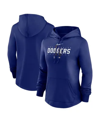 Women's Nike Royal Los Angeles Dodgers Authentic Collection Pregame Performance Pullover Hoodie
