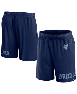 Men's Fanatics Navy Memphis Grizzlies Free Throw Mesh Shorts