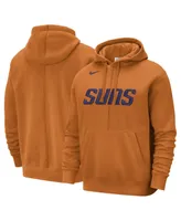 Men's Nike Orange Phoenix Suns Courtside Versus Stitch Split Pullover Hoodie