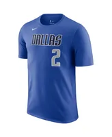 Men's Nike Kyrie Irving Blue Dallas Mavericks Icon Name and Number T-shirt