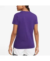 Women's Nike Purple Los Angeles Lakers 2022/23 City Edition Essential V-Neck T-shirt