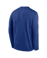 Men's Nike Royal Toronto Blue Jays Authentic Collection Team Logo Legend Performance Long Sleeve T-shirt