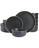 Gibson Home Zuma 18 Piece Dinnerware Set, Service for 6