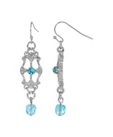 2028 Crystal Light Blue Link Earrings