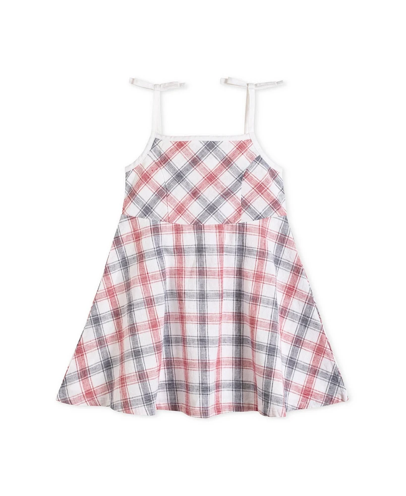 Hope & Henry Big Girls Sleeveless Bow Shoulder Simple Sundress