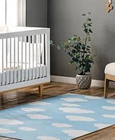 nuLoom Aurora Lilia Washable Kids Cloud 8' x 10' Area Rug