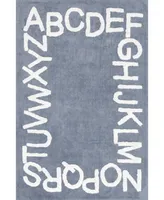 nuLoom Discovery Kids Washable Alphabet 3' x 5' Area Rug