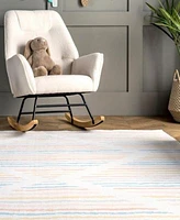 Nuloom Whimsy Alise Kids Striped Nursery Or Playroom Area Rug