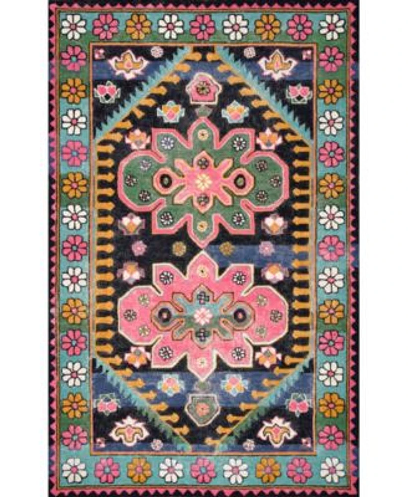 Nuloom Shanti Transitional Floral Marcia Area Rug